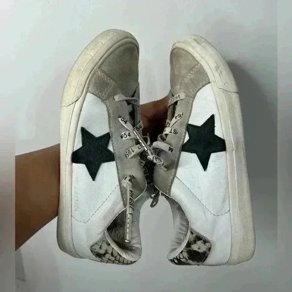 Vintage Havana Quilted Kate Snake Girl Sneakers Size 4 - Picture 6 of 8